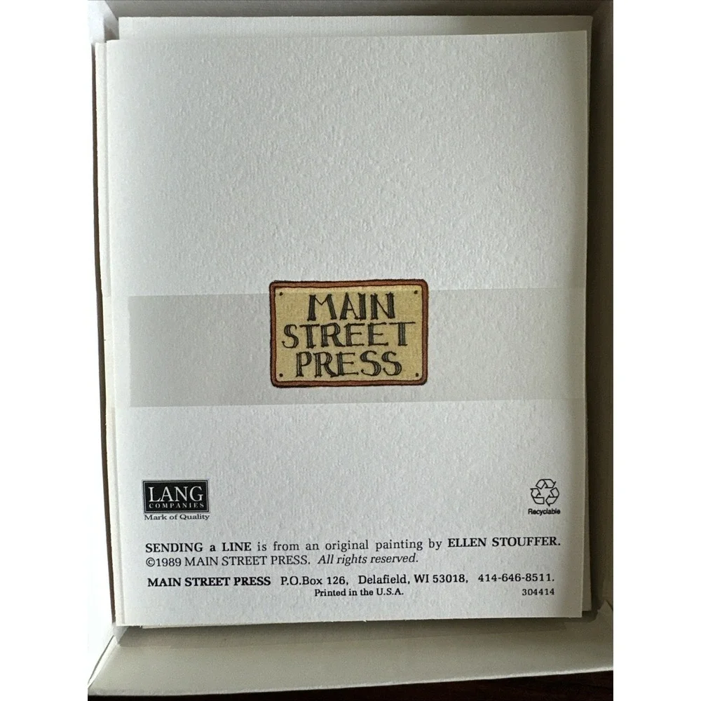 VTG Main Street Press Note Cards Ellen Stouffer 2 Box Set  13 Ct New w Envelopes